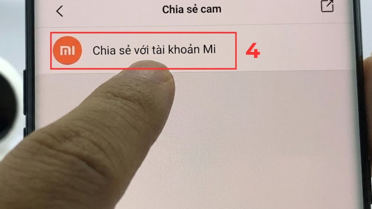Cách chia sẻ camera Xiaomi cho điện thoại khác bước 2-3