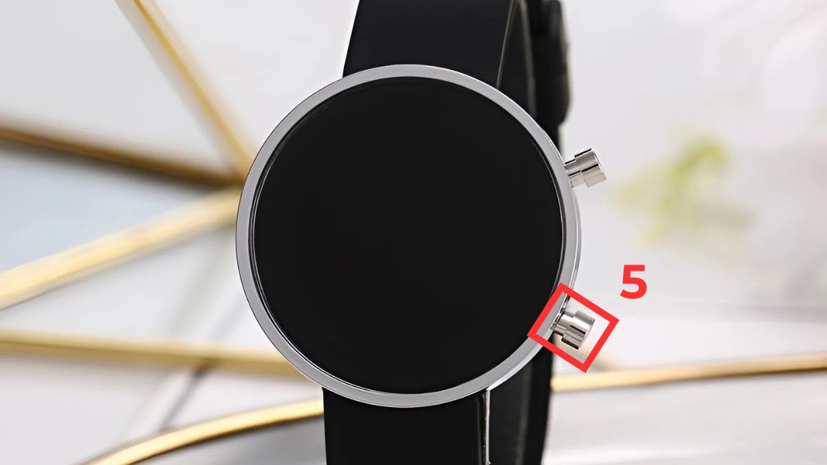 Cách chỉnh đồng hồ LED đeo tay 2 nút bước 5