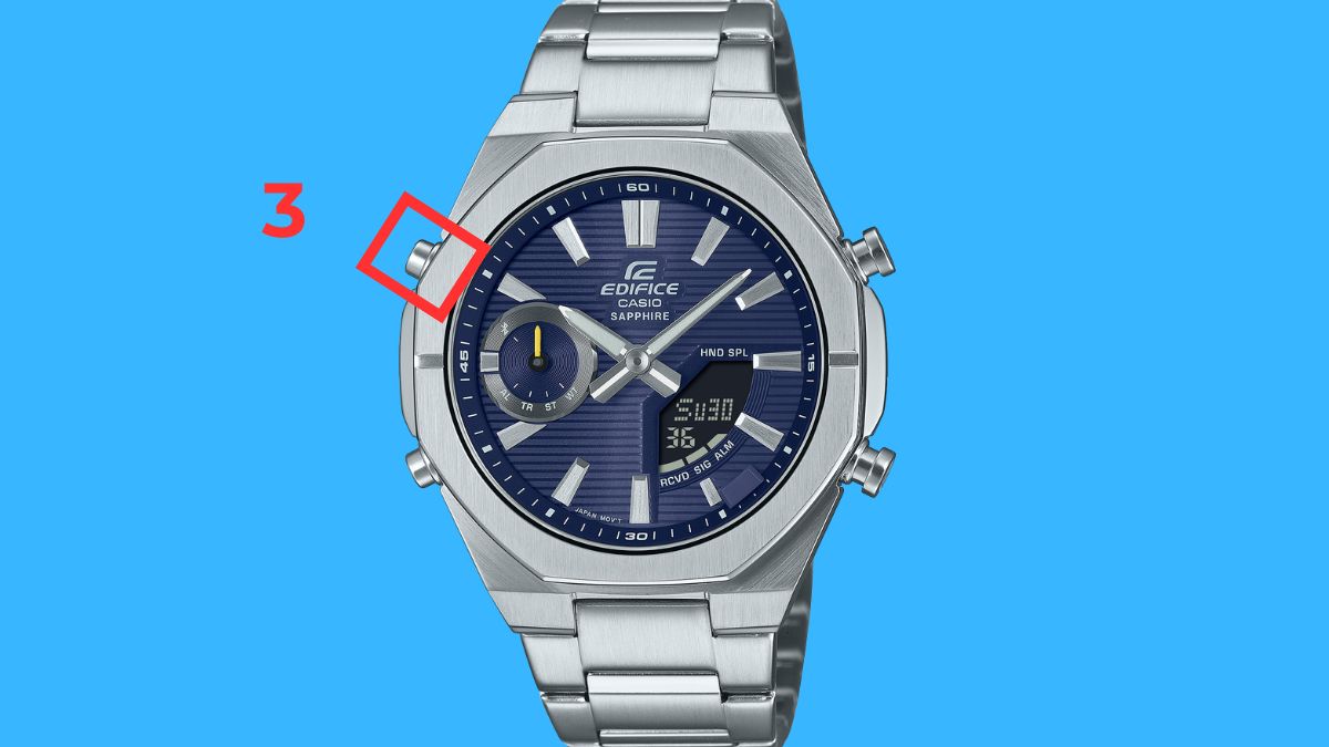 Cách chỉnh đồng hồ LED đeo tay 4 nút bước 3