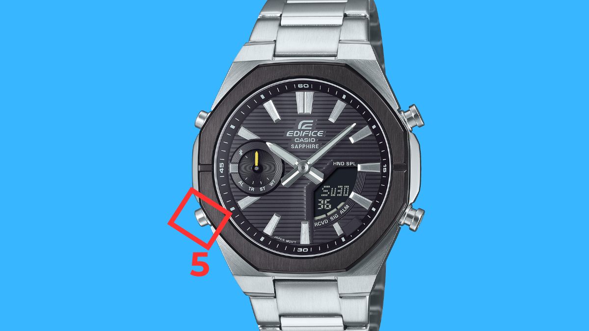 Cách chỉnh đồng hồ LED đeo tay 4 nút bước 5