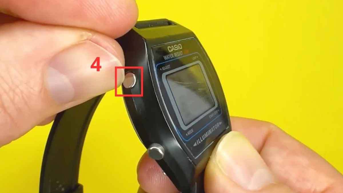 Cách chỉnh ngày trên đồng hồ đeo tay - Cài đặt giờ đếm ngược bước 4