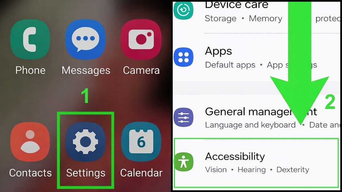 Cách chụp màn hình điện thoại Samsung bằng Menu hỗ trợ bước 1