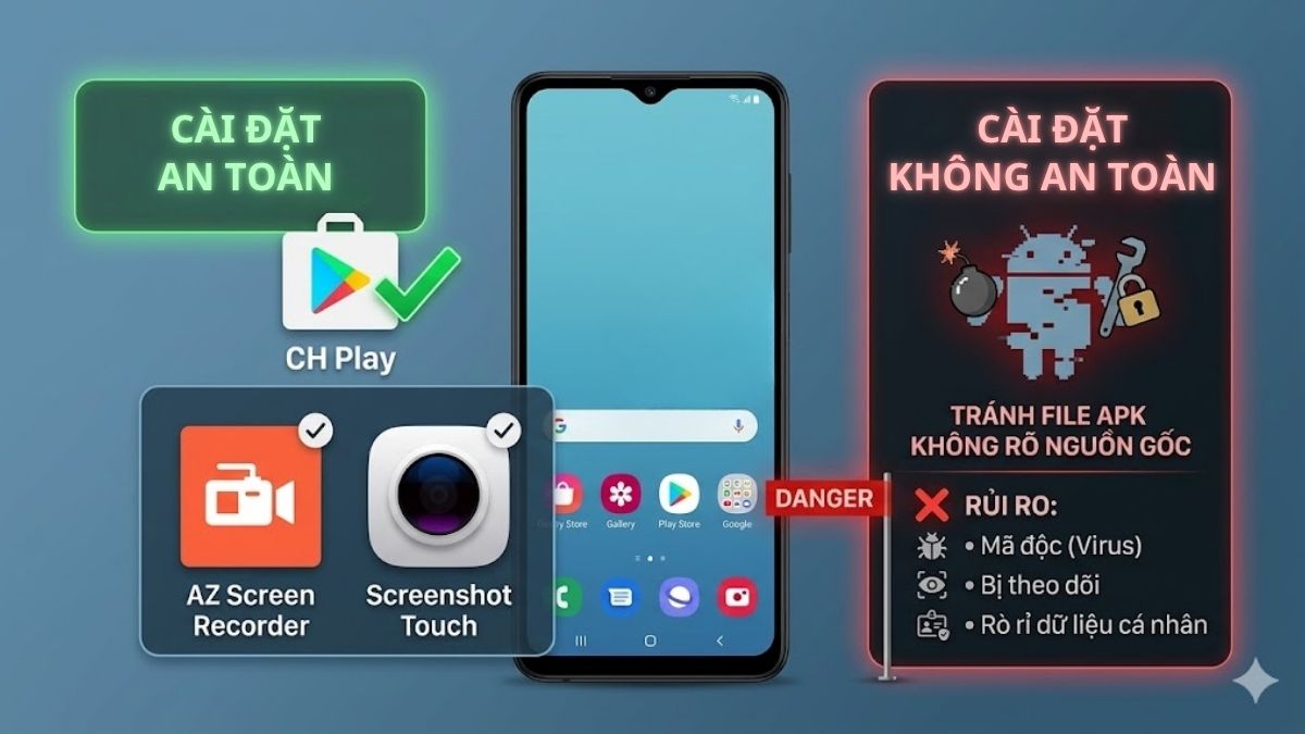 Cách chụp màn hình điện thoại Samsung bằng ứng dụng thứ 3