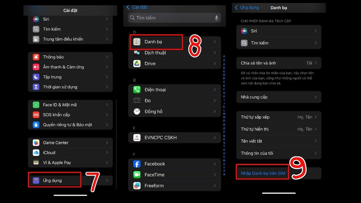 Cách chuyển danh bạ từ OPPO sang iPhone bằng SIM bước 4