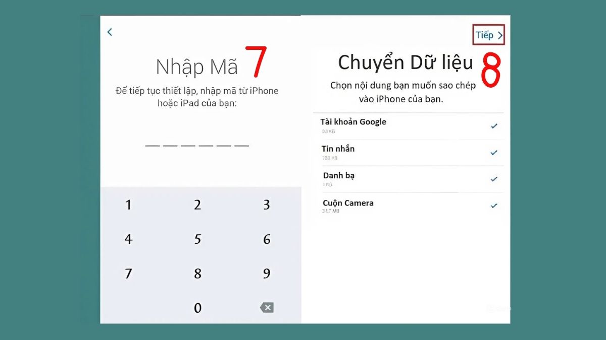 Cách chuyển danh bạ từ OPPO sang iPhone bằng Move to iOS bước 3