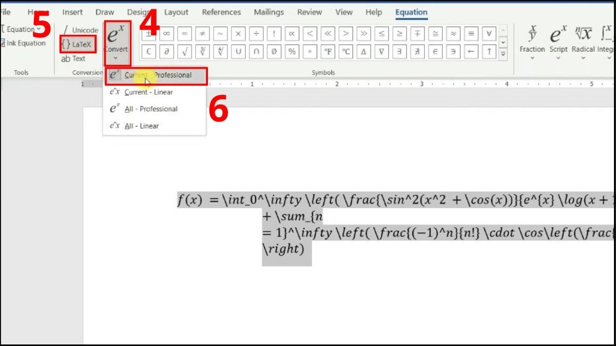 Cách copy từ ChatGPT sang Word - Công thức toán bước 4