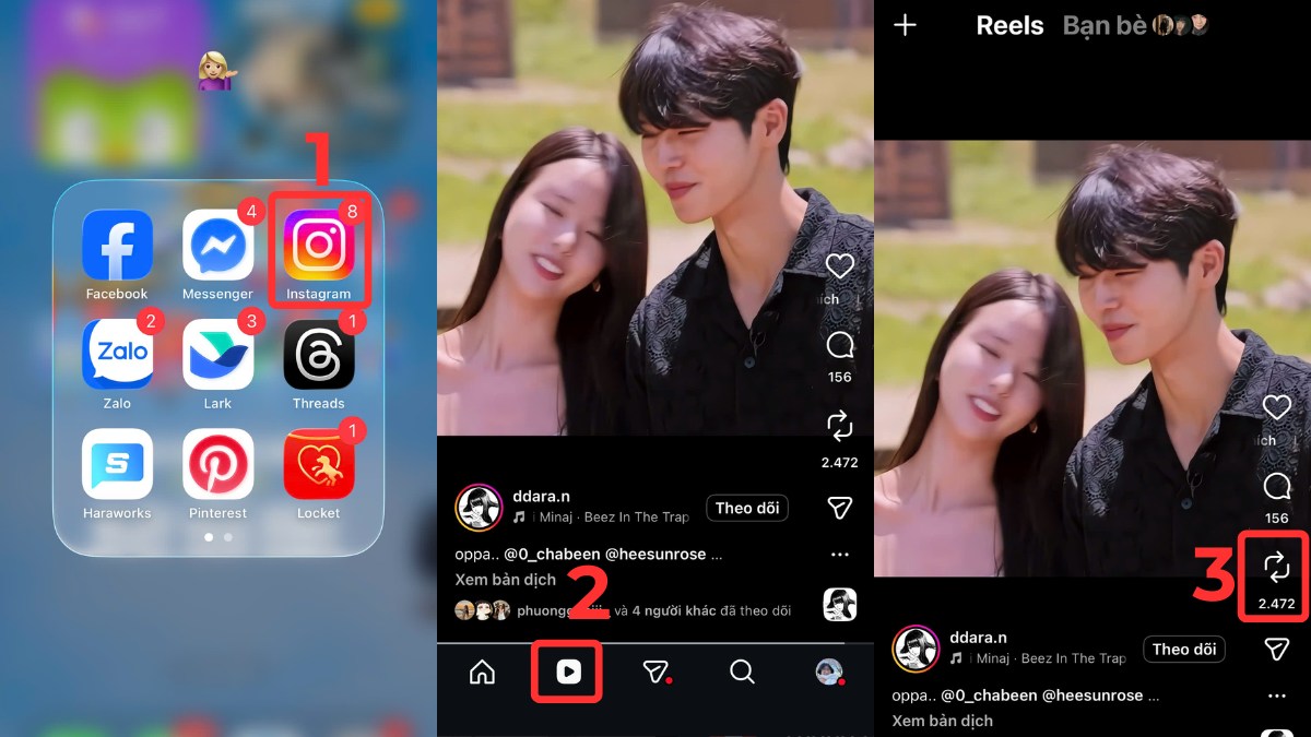 Cách đăng thước phim trên Instagram từ bài viết sẵn có