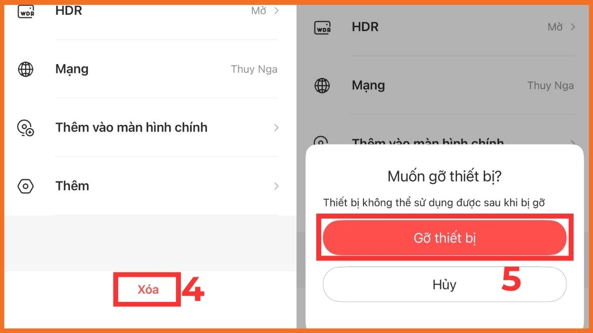 Cách đăng xuất camera Imou trên điện thoại bước 4