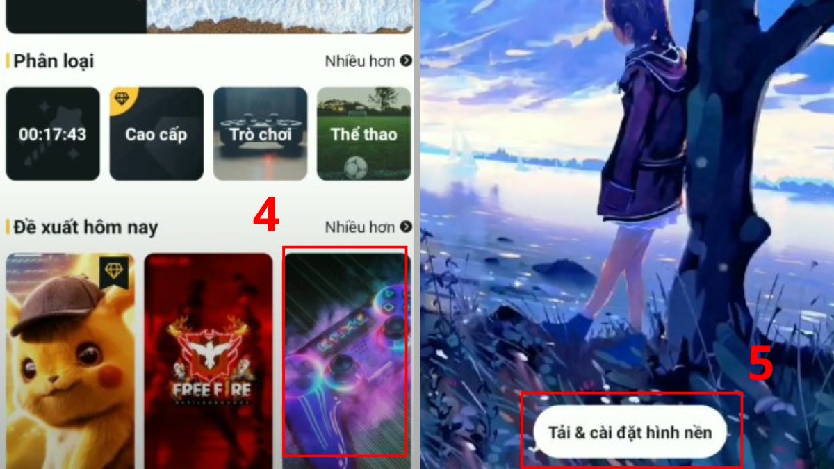 Cách đặt video làm hình nền điện thoại Oppo bằng NoxLucky bước 2