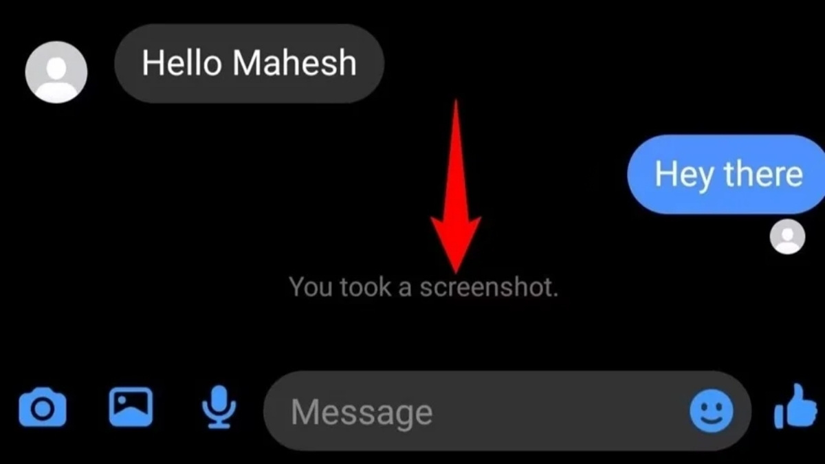 Cách để biết người khác chụp màn hình Messenger - Thông báo chụp màn hình