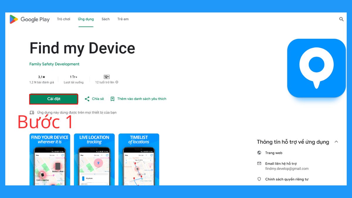 Cách định vị điện thoại OPPO trên iPhone qua Find My Device bước 1