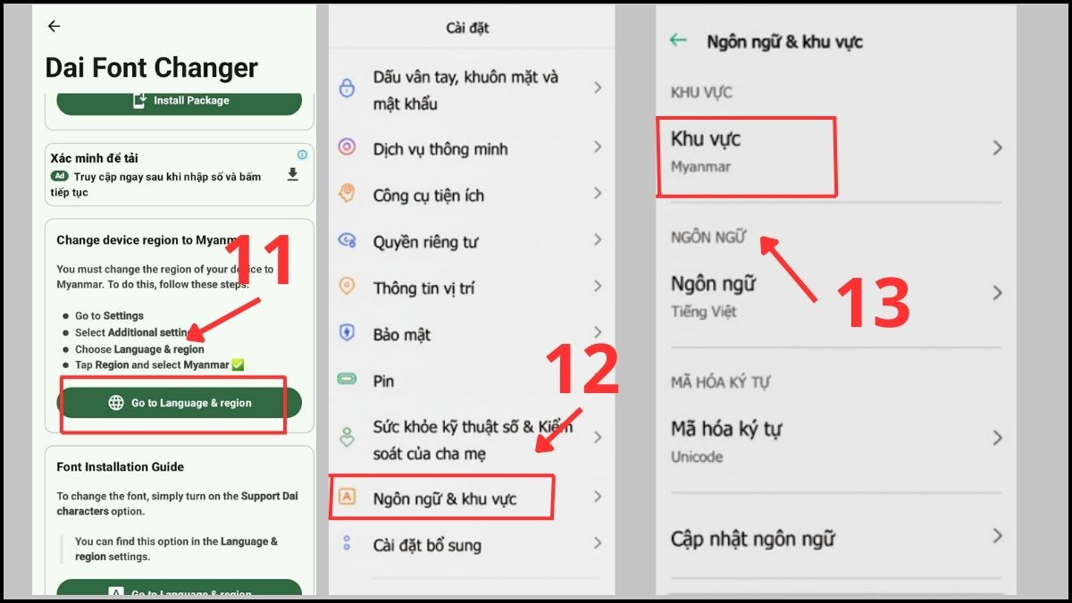 Cách đổi kiểu chữ trên điện thoại OPPO qua ứng dụng thứ 3 bước 4