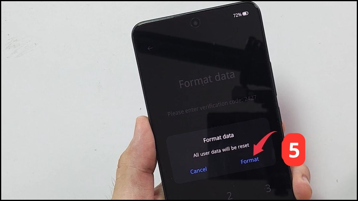 Cách đổi mật khẩu điện thoại OPPO khi quên mật khẩu cũ bước 5