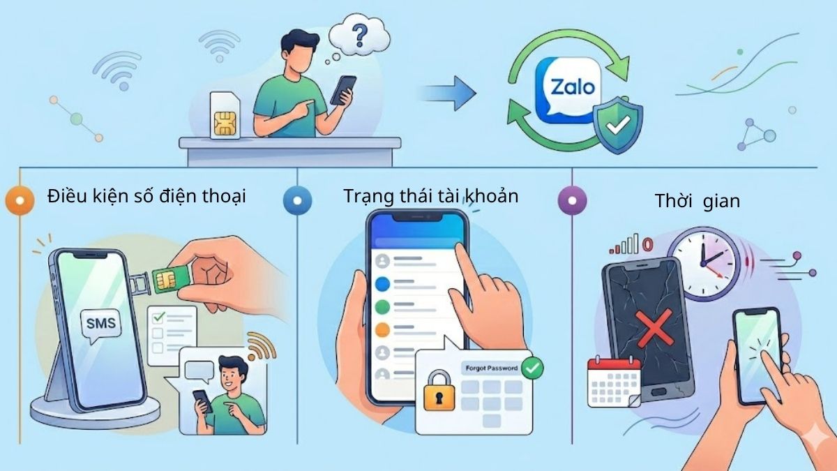 Cách đổi số điện thoại Zalo - Điều kiện cần thiết