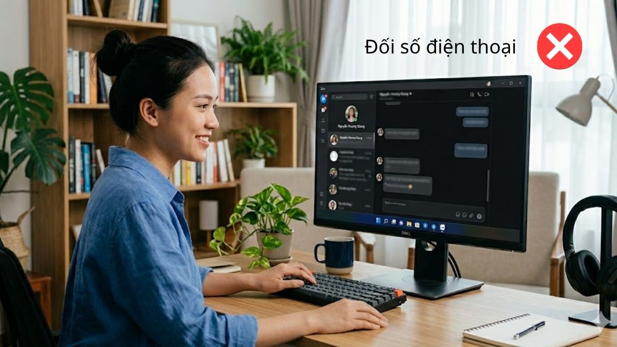 Cách đổi số điện thoại Zalo trên máy tính không khả thi