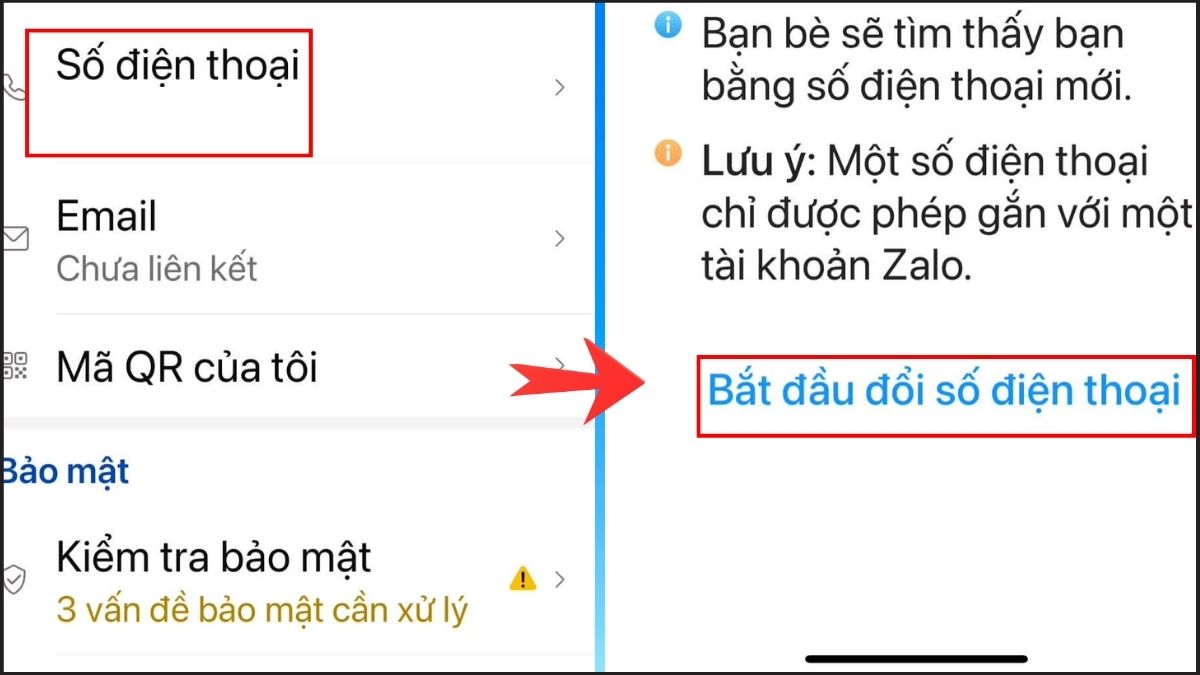 Cách đổi số điện thoại Zalo Pay qua Zalo bước 2