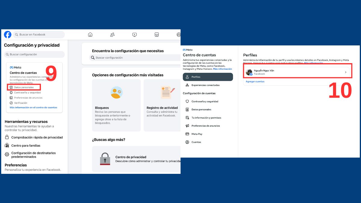 Cách đổi tên Facebook chứa ký tự đặc biệt bước 9, 10