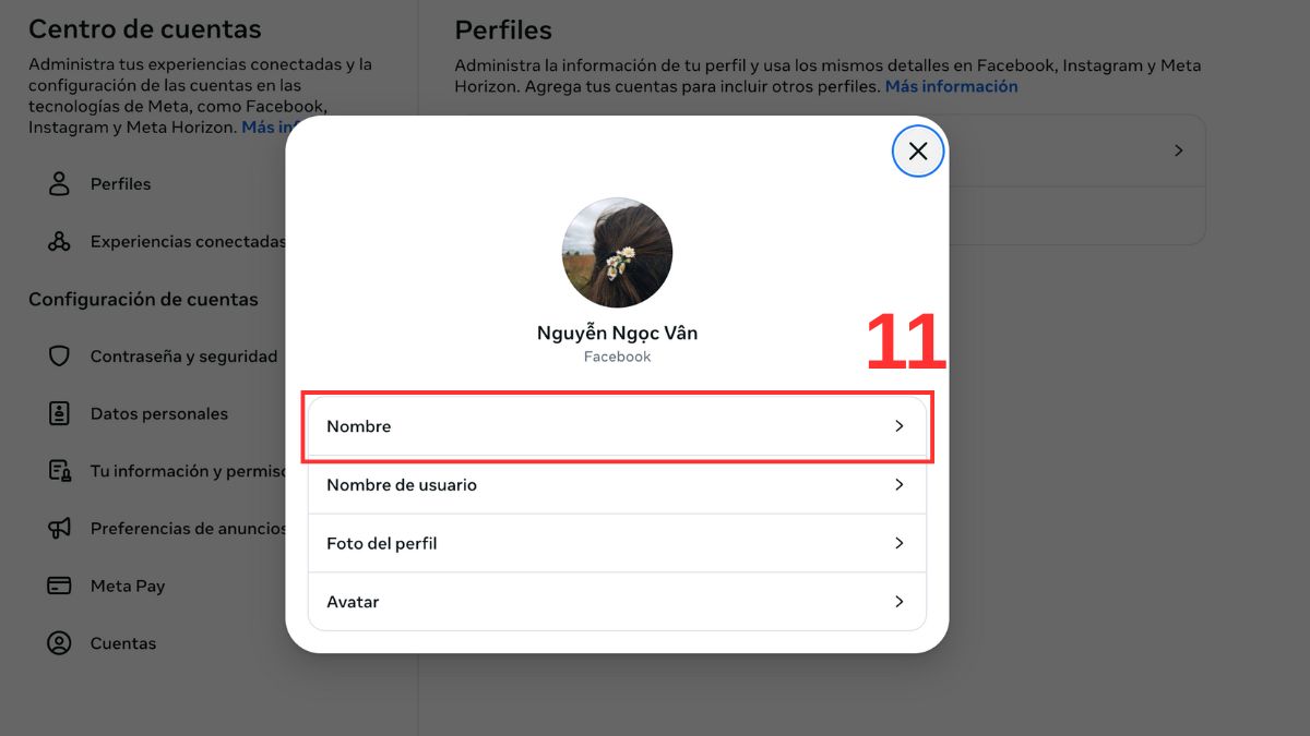 Cách đổi tên Facebook chứa ký tự đặc biệt bước 11