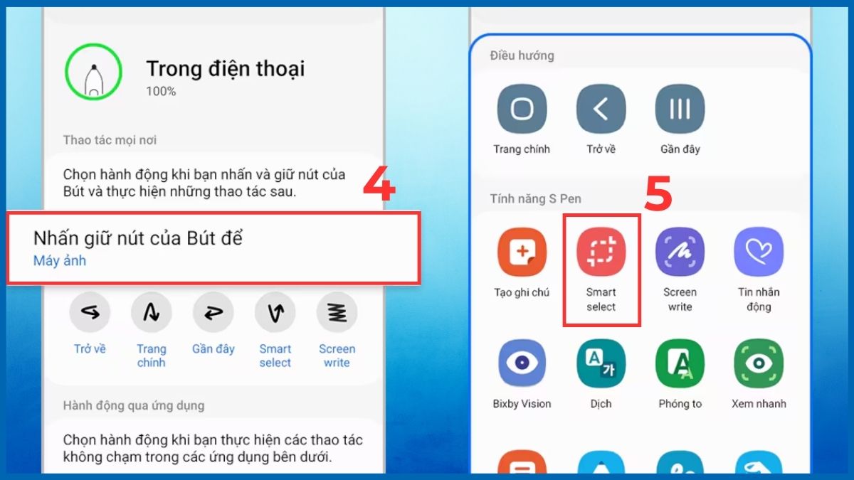 Cách đưa nút chụp màn hình ra ngoài Samsung