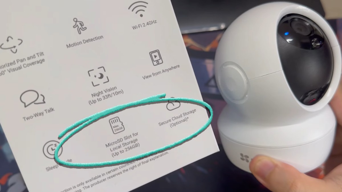Cách gắn thẻ nhớ vào camera Ezviz và lưu ý