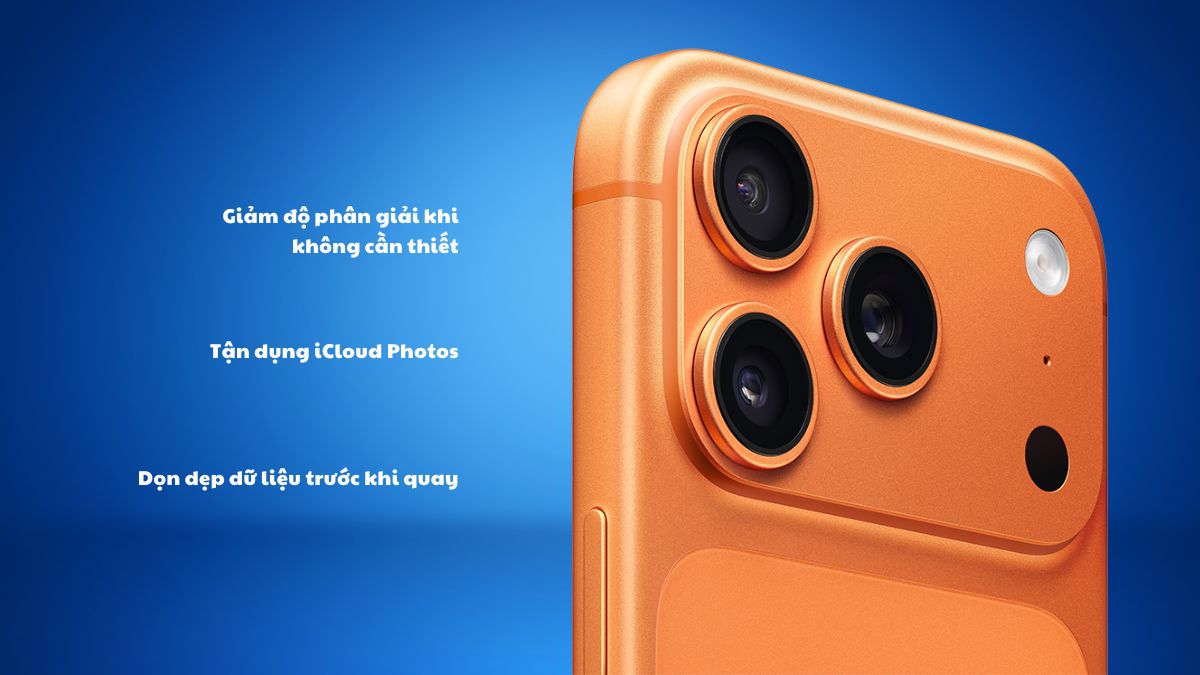 Cách ghi hình kép trên iPhone 17 và lưu ý tối ưu dung lượng
