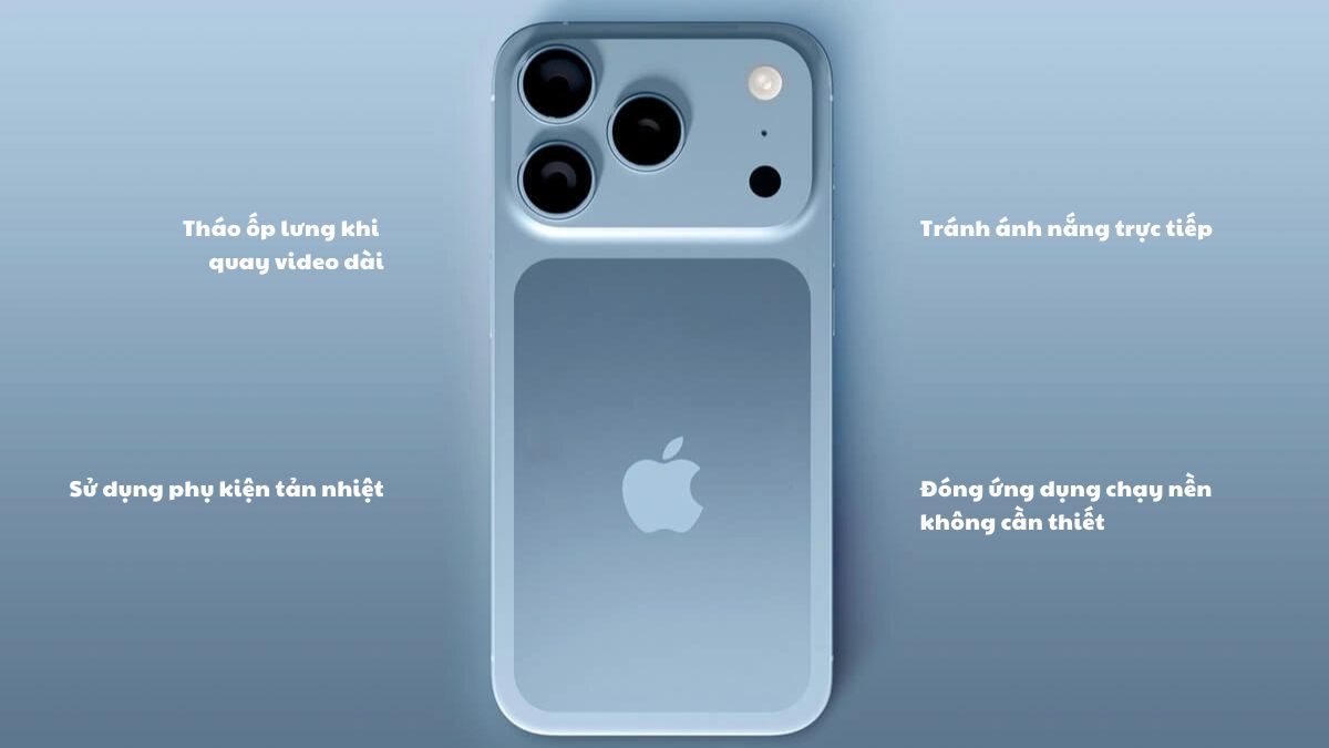 Cách ghi hình kép trên iPhone 17 và kiểm soát nhiệt độ