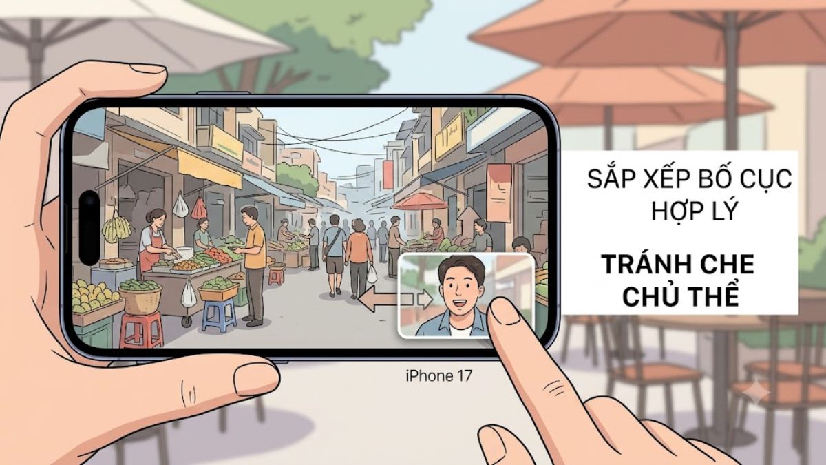 Cách ghi hình kép trên iPhone 17 và cách căn chỉnh bố cục