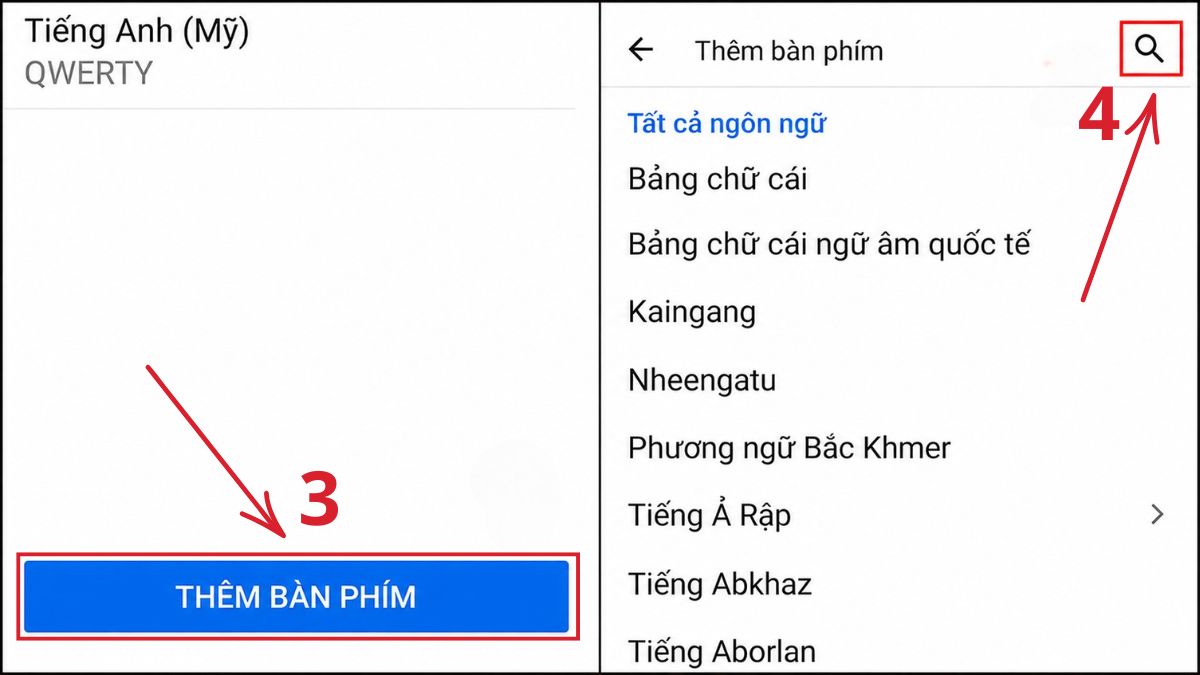 Cách gõ bàn phím tiếng Hàn trên điện thoại Android bước 2