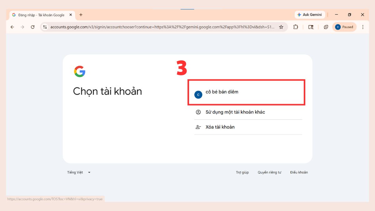 Cách hủy Gemini Advanced trên máy tính bước 1-2