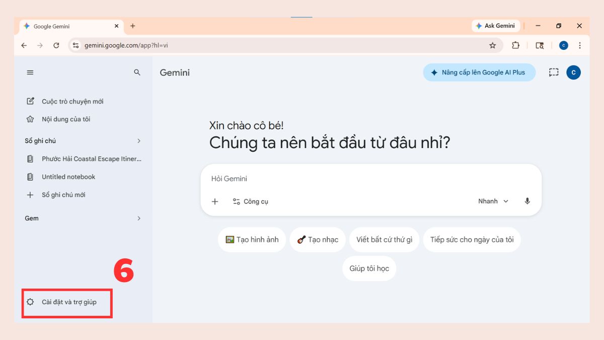Cách hủy Gemini Advanced trên máy tính bước 2-1