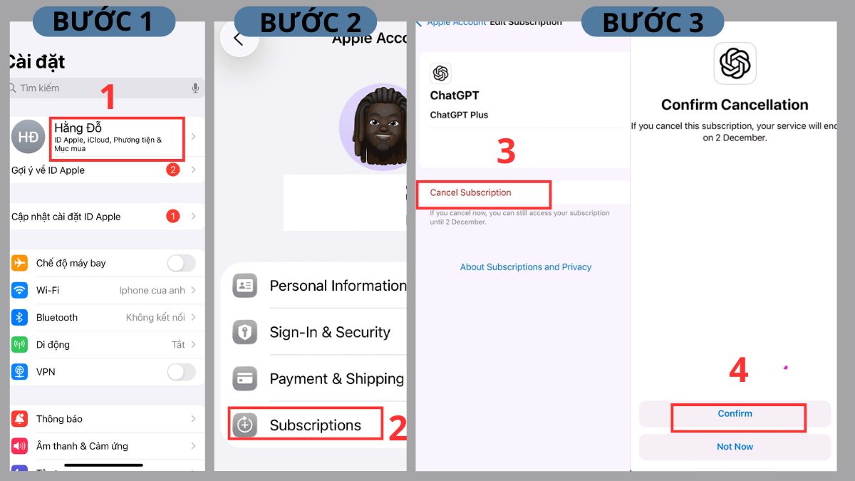Cách hủy gói ChatGPT Plus qua Google Play