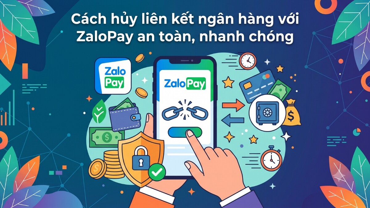 Cách hủy liên kết ngân hàng với ZaloPay an toàn, nhanh chóng