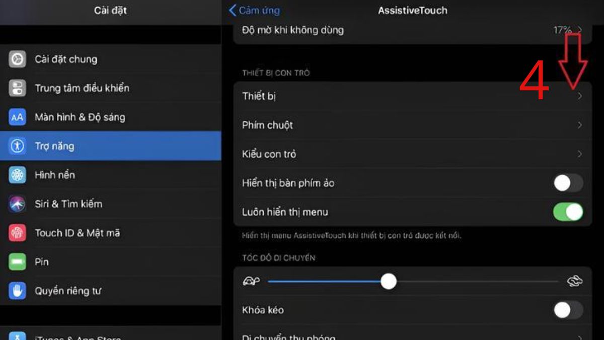 Cách kết nối chuột Bluetooth với iPad bước 3