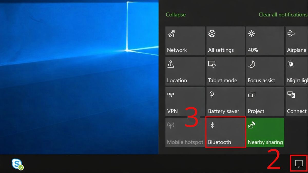 Cách kết nối chuột Bluetooth với Laptop bước 2