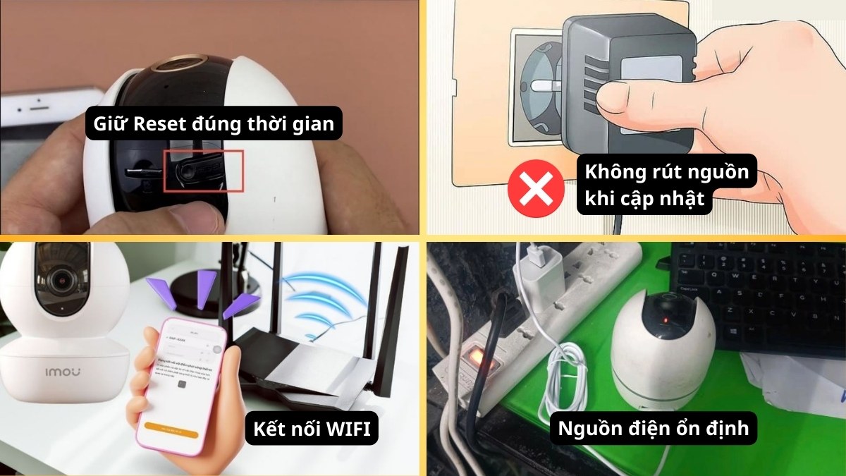 Cách khởi động lại Camera Imou và các lưu ý