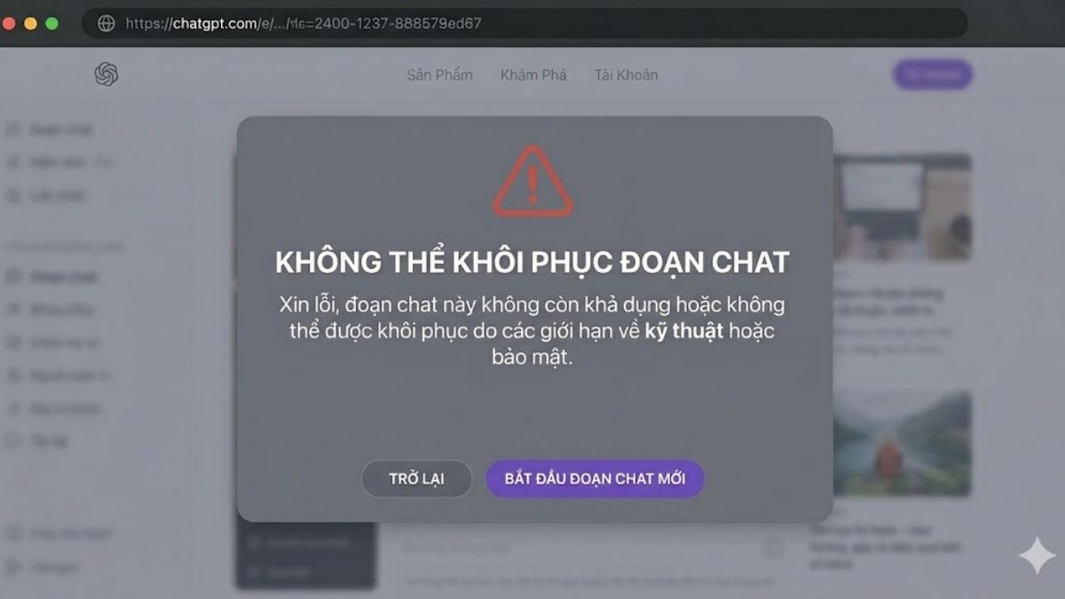 Cách khôi phục đoạn chat đã xóa trên ChatGPT có khả thi không