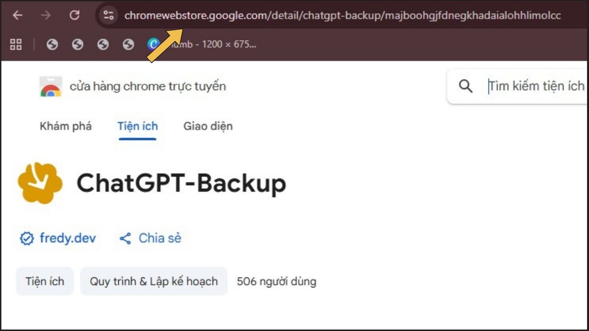 Lưu trữ và cách khôi phục đoạn chat đã xóa trên ChatGPT bằng cách dùng ChatGPT Backup bước 1