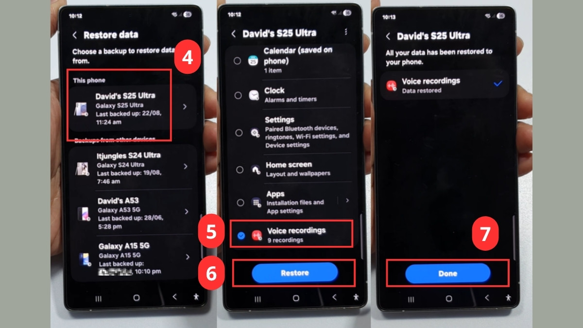 Cách khôi phục ghi âm đã bị xóa trên Samsung qua Samsung Cloud bước 2