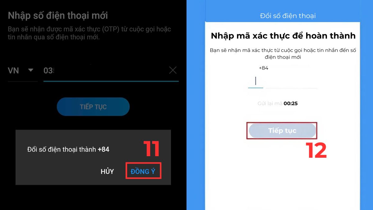 Cách khôi phục tin nhắn Zalo khi đổi số điện thoại bước 11, 12