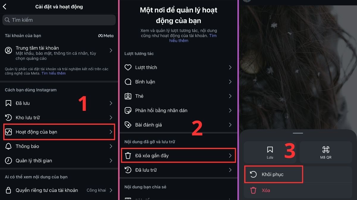 Cách khôi phục video đã xoá trên Instagram nhanh chóng
