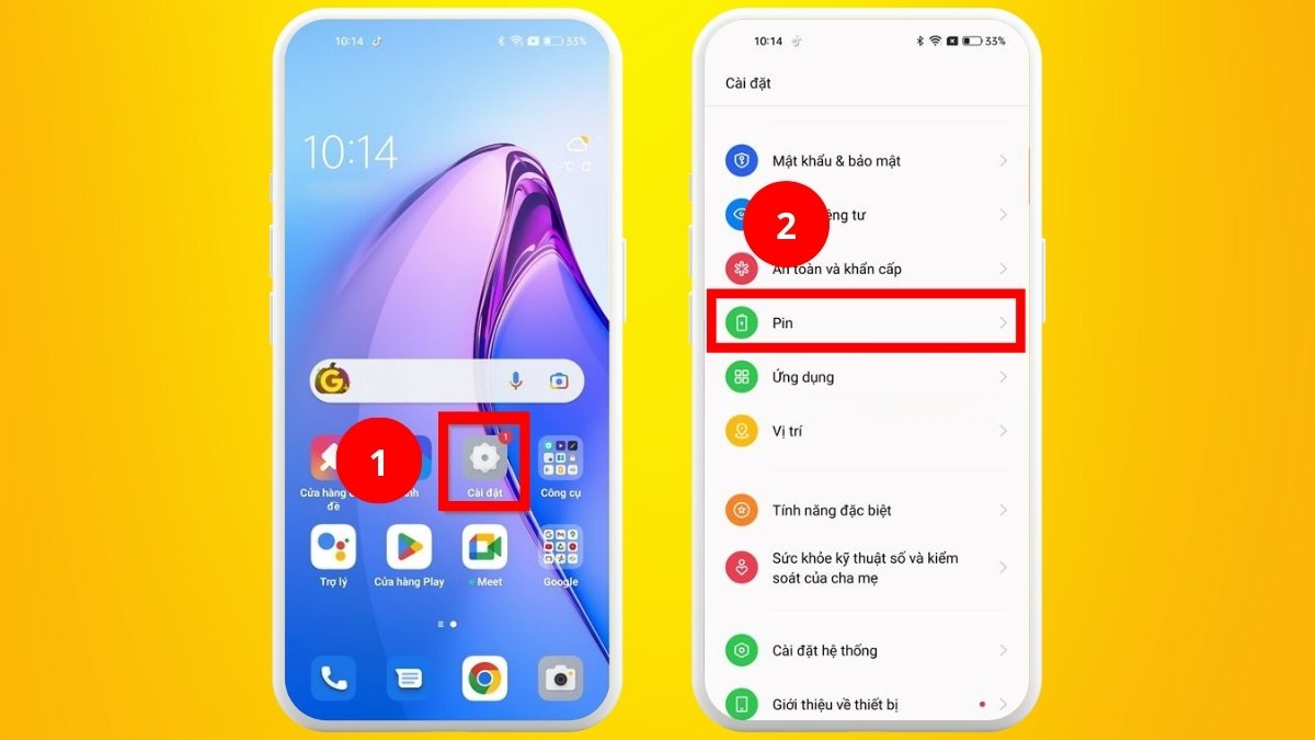 Cách làm điện thoại OPPO chạy mượt hơn - Bật chế độ hiệu suất cao bước 1