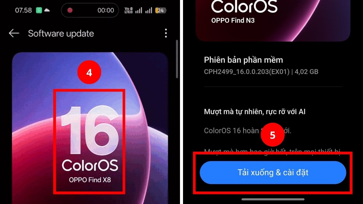 Cách làm điện thoại OPPO chạy mượt hơn - Cập nhật ColorOS bước 2