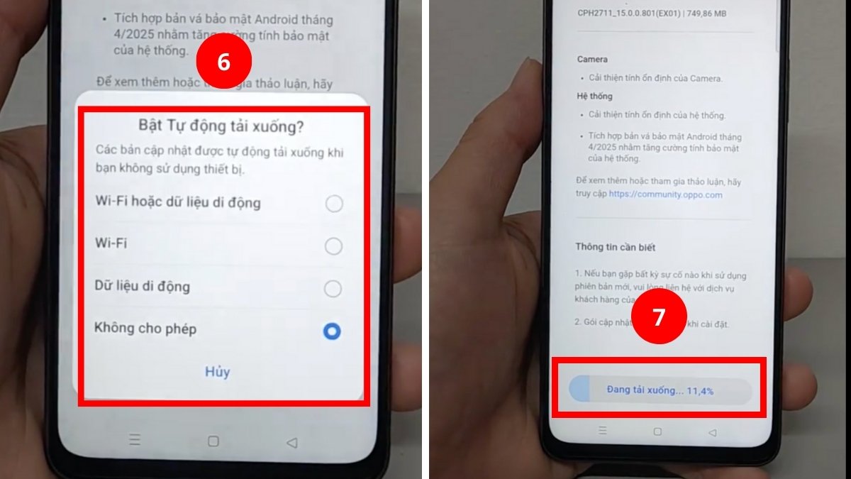 Cách làm điện thoại OPPO chạy mượt hơn - Cập nhật ColorOS bước 3