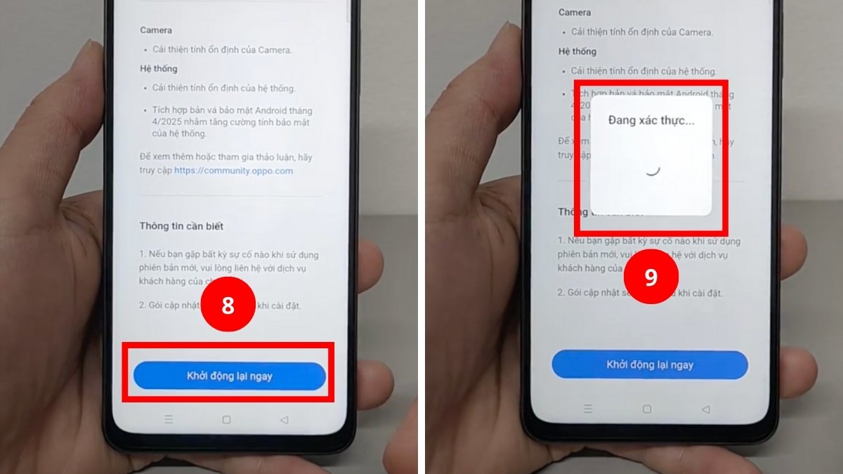 Cách làm điện thoại OPPO chạy mượt hơn - Cập nhật ColorOS bước 4