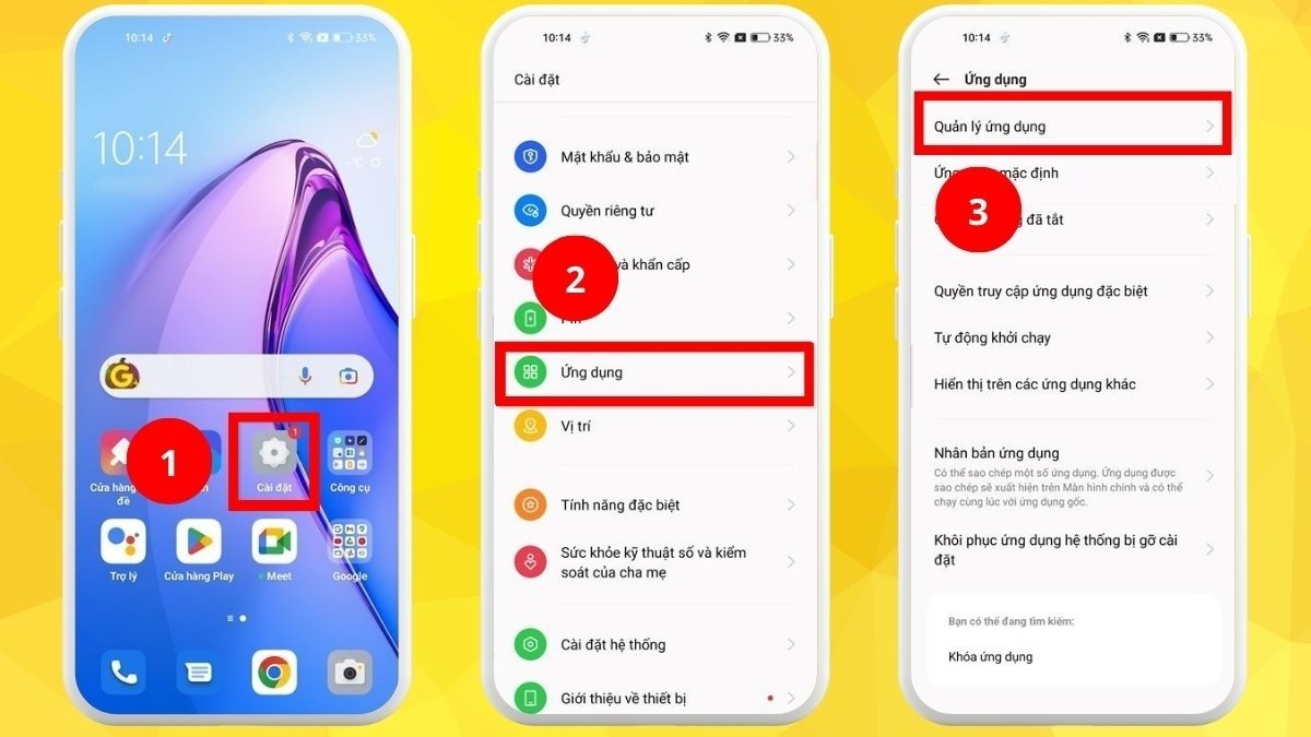 Cách làm điện thoại OPPO chạy mượt hơn - Gỡ ứng dụng không cần thiết bước 1
