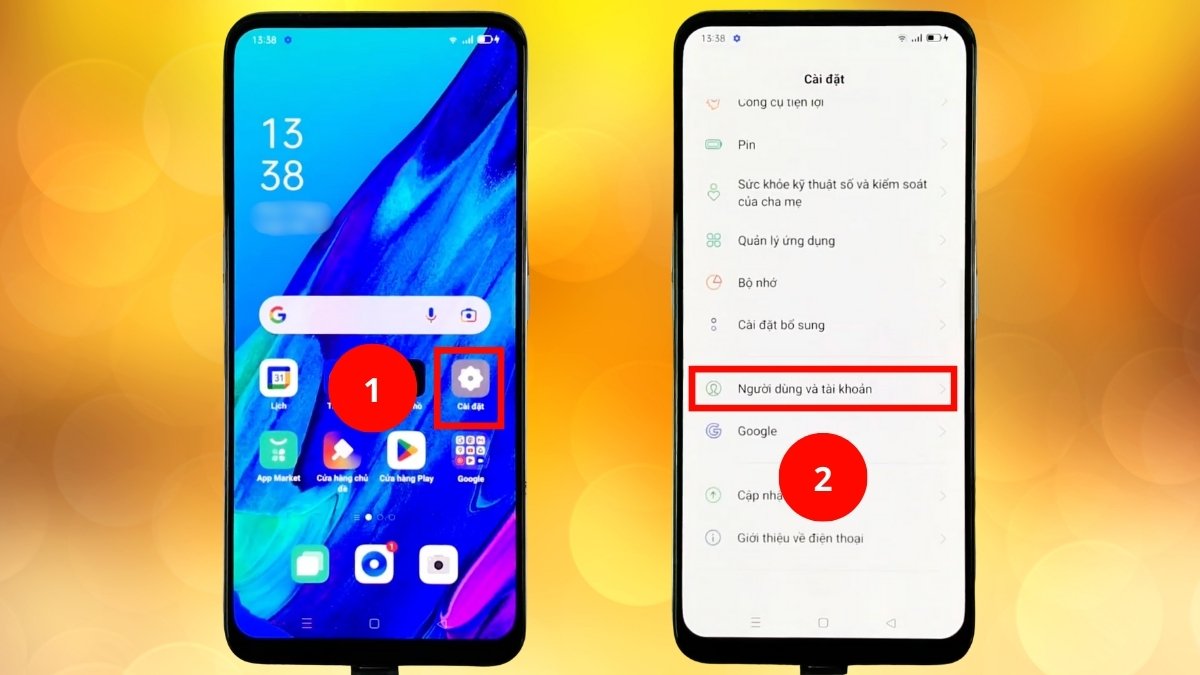 Cách làm điện thoại OPPO chạy mượt hơn - Tắt tự đồng bộ bước 1