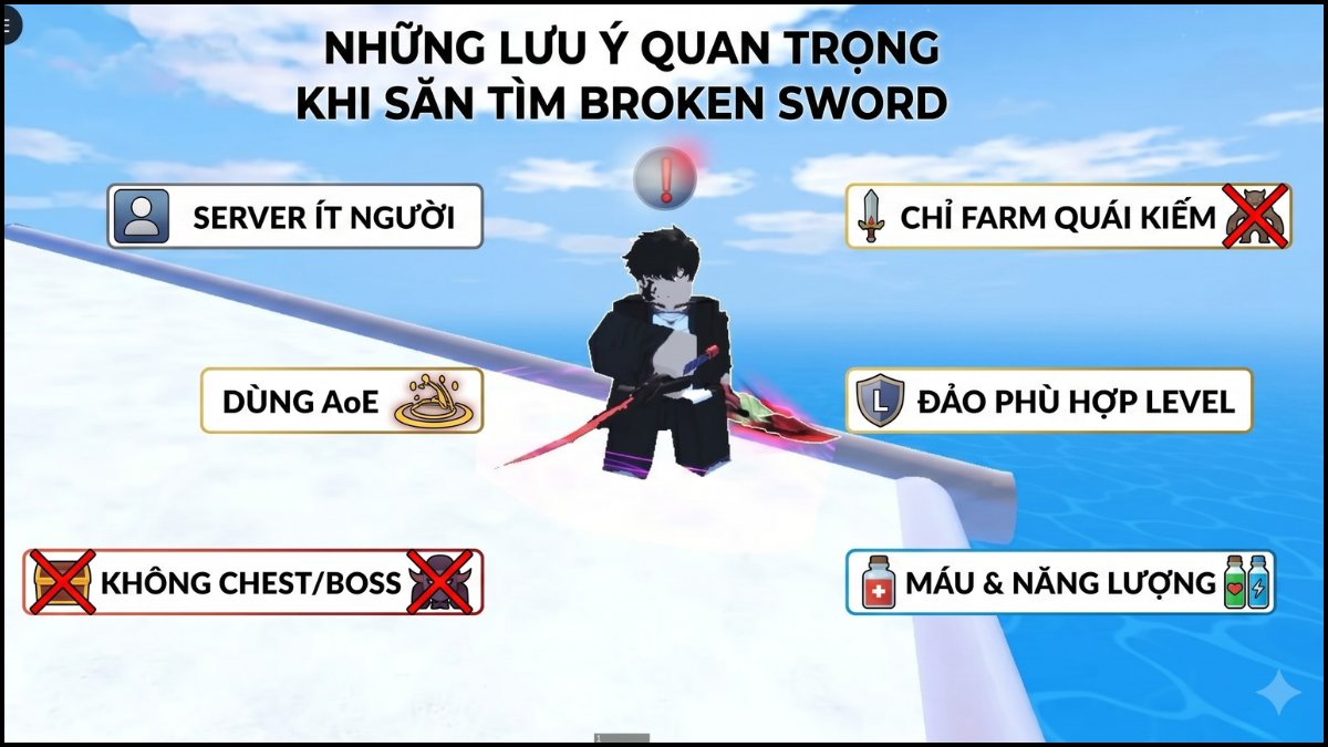 Cách lấy Broken Sword Sailor Piece và lưu ý