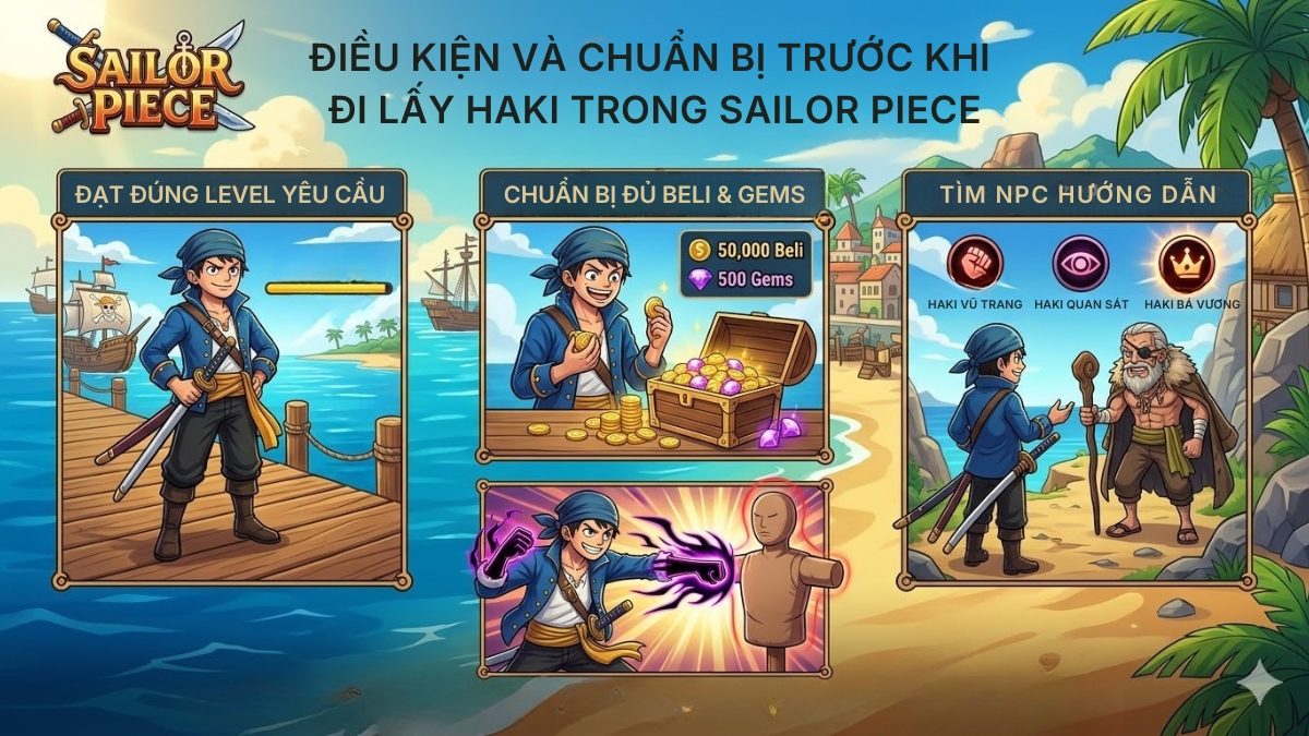 Cách lấy Haki trong Sailor Piece - Điều kiện lấy Haki