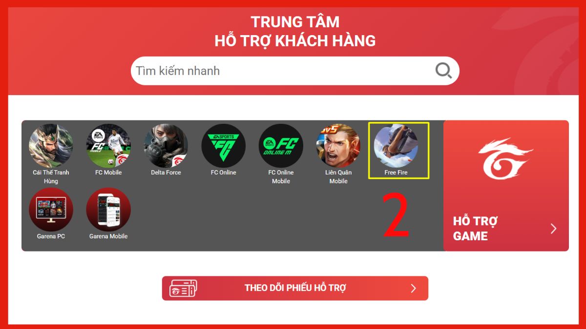 Cách lấy lại acc Free Fire khi bị mất Facebook bằng ID bước 2