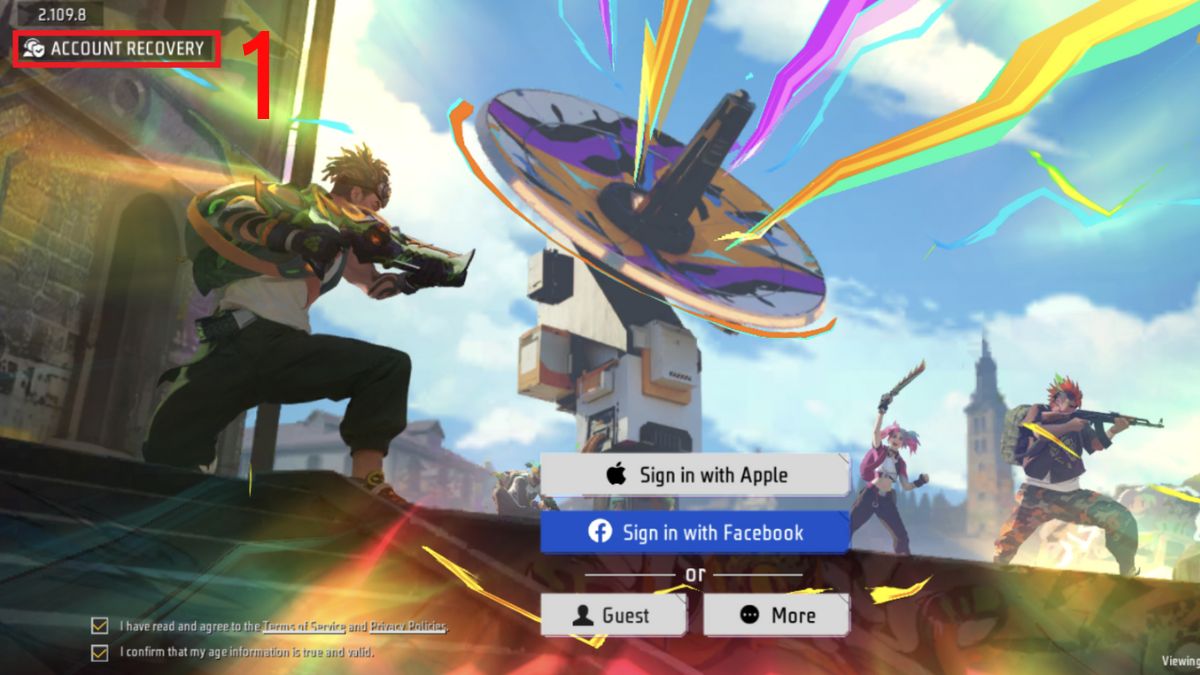 Cách lấy lại acc Free Fire khi bị mất Facebook qua Gmail bước 1